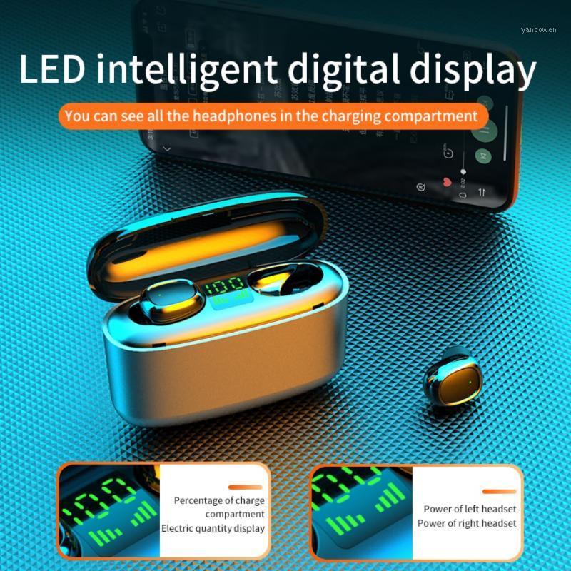 G5s Earphone Bluetooth Wireless Music Headset For Touch Control Earbud 3500mah LED Power Display Sport Earphones With MIC1, Black
G5s Earphone Bluetooth Wireless Music Headset For Touch Control Earbud 3500mah LED Power Display Sport Earphones With MIC1, Black