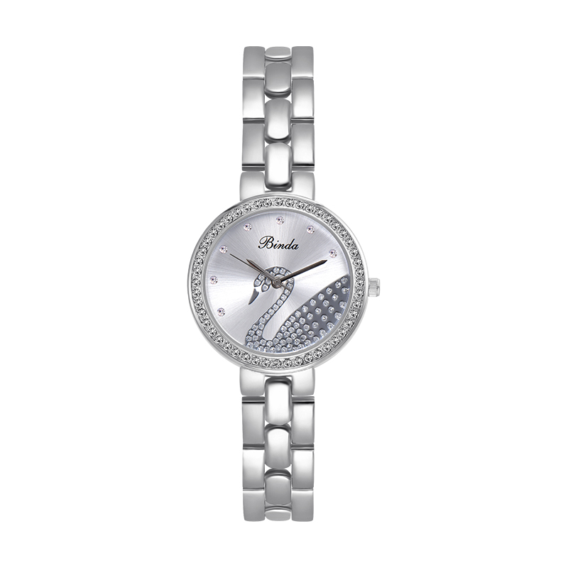 Binda fashion womens Watch Diamond Steel luxury high quality personality casual waterproof quartz