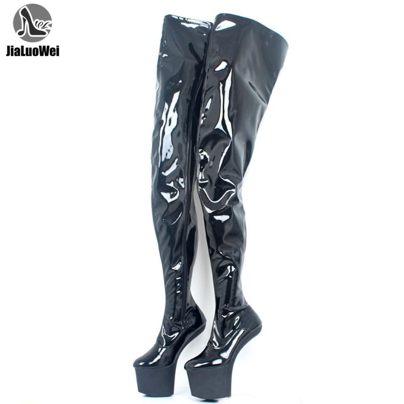 Womens Over-the-Knee Thigh Long Boots Strange Heelless High High Patform Pu Leather Shoes Custom Made Size 36-46, Black matte
Womens Over-the-Knee Thigh Long Boots Strange Heelless High High Patform Pu Leather Shoes Custom Made Size 36-46, Black matte