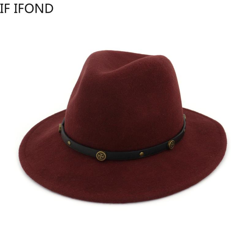 Australia Pure Wool Fedora Hat Classic Wide Brim Hat with PU leather Band 2020 New Autumn Winter
Australia Pure Wool Fedora Hat Classic Wide Brim Hat with PU leather Band 2020 New Autumn Winter
