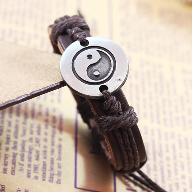 Bracelet Tai Chi Ying Yang Men Women Wristband Europe Punk Hand Made Braided Charm Bracelet Bangles For Men Women
Bracelet Tai Chi Ying Yang Men Women Wristband Europe Punk Hand Made Braided Charm Bracelet Bangles For Men Women