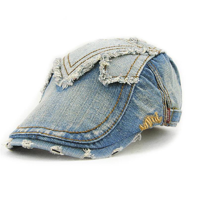 New Patchwork Denim Beret Hat for Men Women Casual Visor Cap Cotton Casquette Gorros, White
New Patchwork Denim Beret Hat for Men Women Casual Visor Cap Cotton Casquette Gorros, White
