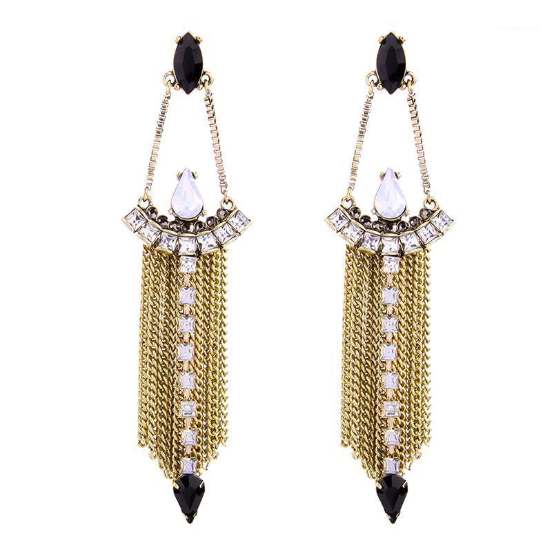 Black/Multicolor Statement Big Long Party Earrings Chunky Jewelry Crystal Link Chain Fringe Hanging Earrings Brincos1
Black/Multicolor Statement Big Long Party Earrings Chunky Jewelry Crystal Link Chain Fringe Hanging Earrings Brincos1