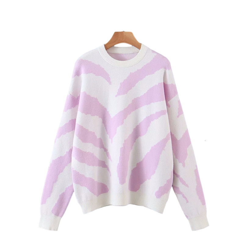 2021 New Elegantes o Pescoo Camisola Moda Senhoras Roxo Zebra-listra De Malha Topos Doce Feminino Causal Solto Pulver Chique Menina 8ti8, Lavender
2021 New Elegantes o Pescoo Camisola Moda Senhoras Roxo Zebra-listra De Malha Topos Doce Feminino Causal Solto Pulver Chique Menina 8ti8, Lavender