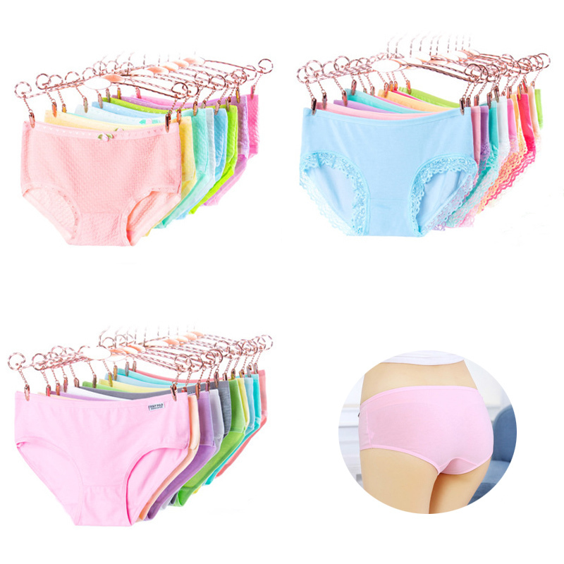7Pcs/lot Underwear Women Panties Briefs Girls Sexy Panties Women Lingeries Cueca Calcinhas Cotton Shorts Underpants Panty Ladies 201112