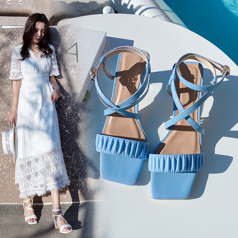 2021 Women's Hot Sandals Size 22-26 Shoes Ladies 6.5 in Lambskin + Heavy Heels G684, Blue
2021 Women's Hot Sandals Size 22-26 Shoes Ladies 6.5 in Lambskin + Heavy Heels G684, Blue