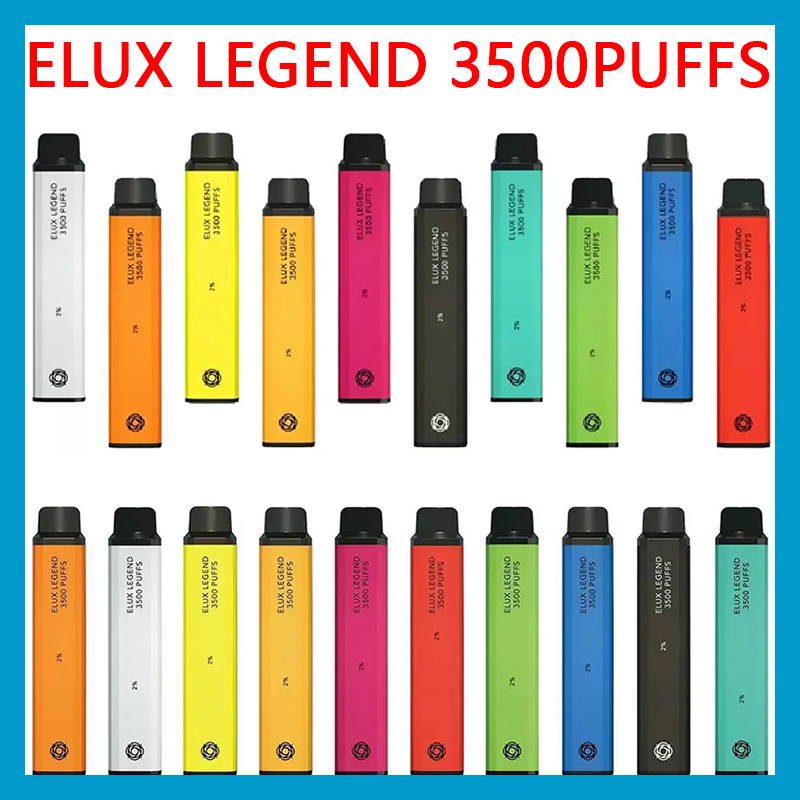 Elux Legend Disposable Vape E Cigarettes 3500 Puffs 1500mAh Battery 10ml 22 Colors Vaporizer Pre Filled Cartridge Device Stick Vapor Kit FLEX
Elux Legend Disposable Vape E Cigarettes 3500 Puffs 1500mAh Battery 10ml 22 Colors Vaporizer Pre Filled Cartridge Device Stick Vapor Kit FLEX