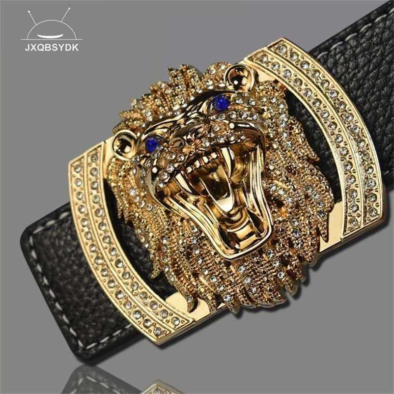 JXQBSYDK Luxury Brand Belts for Men Women Fashion Shiny Diamond Lion Head Buckle High Quality Waist Shaper Leather 220124, Black
JXQBSYDK Luxury Brand Belts for Men Women Fashion Shiny Diamond Lion Head Buckle High Quality Waist Shaper Leather 220124, Black