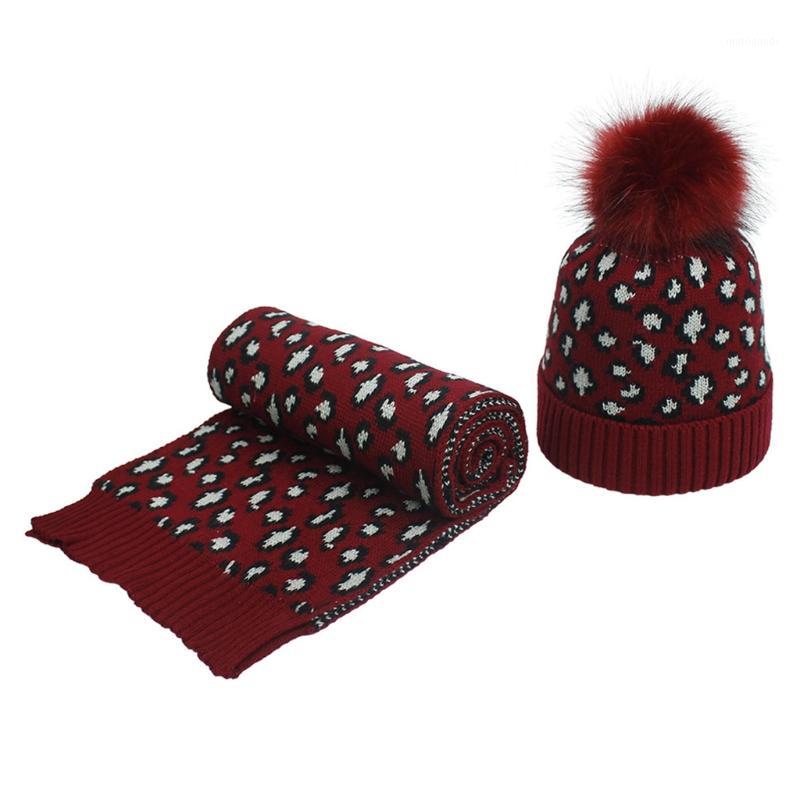 Women Winter Knitted Warm Beanie Hat and Scarf Set Vintage Leopard Print Fluffy Pompom Cuffed Skull Cap Thicken Shawl1
Women Winter Knitted Warm Beanie Hat and Scarf Set Vintage Leopard Print Fluffy Pompom Cuffed Skull Cap Thicken Shawl1