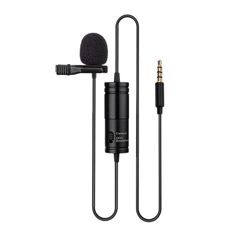 Portable Microphone Condenser Clip-on Lapel Mic Interview Microphone Wired for Phone SLR Camera
Portable Microphone Condenser Clip-on Lapel Mic Interview Microphone Wired for Phone SLR Camera
