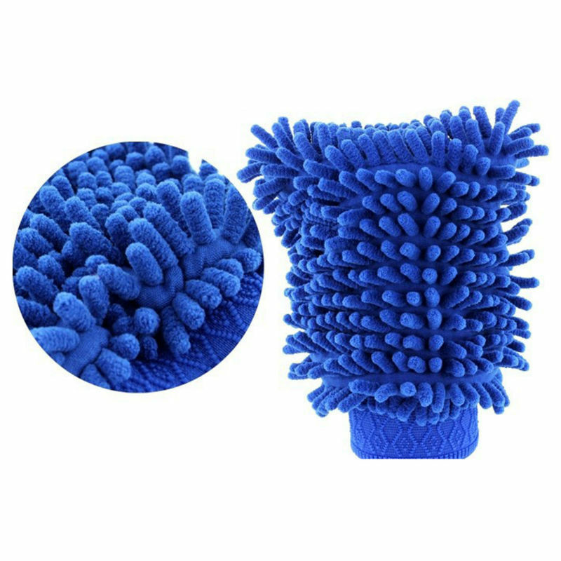 Car Wash Mitt Cleaning Tools Chenille Soft and Thick Microfiber Glove Household Cleaner Auto Detailing Sponge Detail Clean Brush