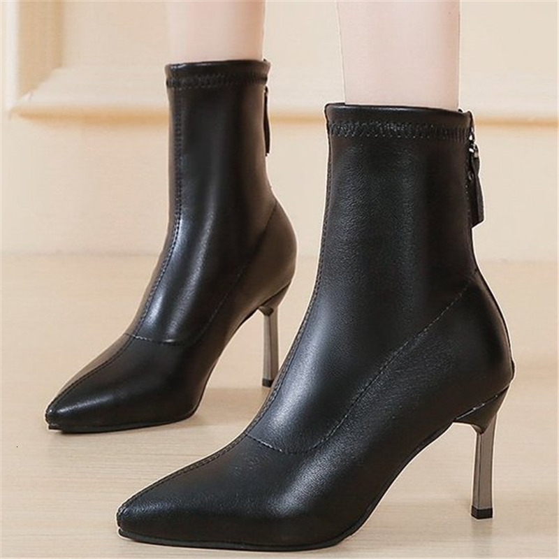 2021 New Fall Winter High Heel Shoes Leather Touch Comfortable Style Back Zipper Boots Sexy Tornozelo Women's Boot 22XI, Black
2021 New Fall Winter High Heel Shoes Leather Touch Comfortable Style Back Zipper Boots Sexy Tornozelo Women's Boot 22XI, Black