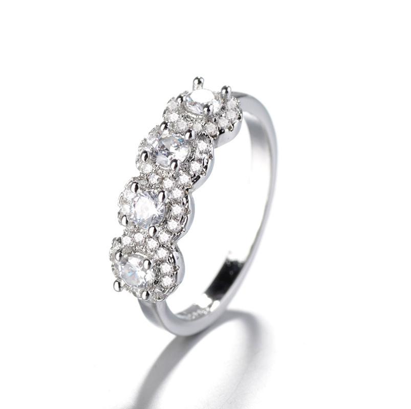 wedding rings size 412 drop sell high quality jewelry sterling sier round pave 5a cz eternity women ring