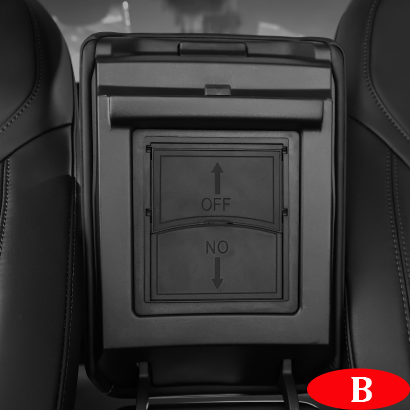Car Armrest Hidden Storage Organizer Box For Tesla Model 3 Y 2017-2021 Interior Modification Accessories Center Console Case Auto Parts