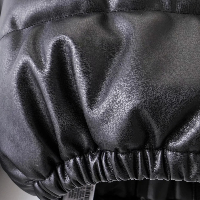 Wixra Womens Faux Leather Jackets Winter Thick Warm Coats Autumn Zippers Black Cool Thick Cotton Jackets For Female 201226