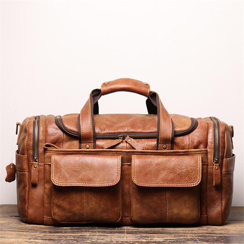 Nesitu High Quality Big Roomy Vintage Brown Black Genuine Leather Business Men Travel Bags Shoulder Messenger Duffle Bag M05711
Nesitu High Quality Big Roomy Vintage Brown Black Genuine Leather Business Men Travel Bags Shoulder Messenger Duffle Bag M05711