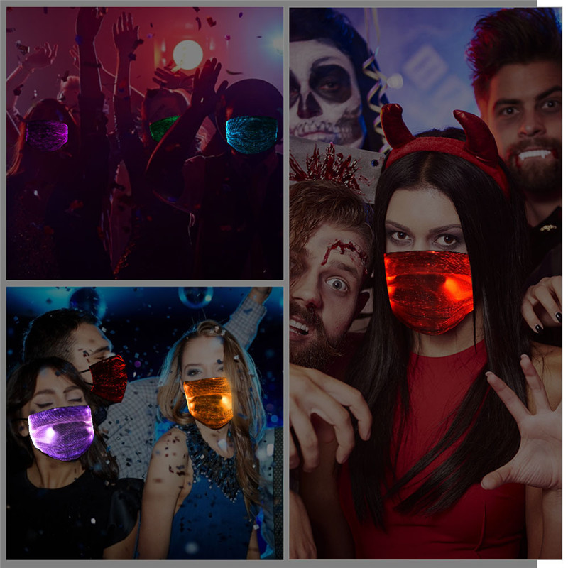 Masquerade Mask Halloween Glowing LED Rechargeable Fashion Luminous Face Masks with PM2.5 Filter Christmas New Year Party
Masquerade Mask Halloween Glowing LED Rechargeable Fashion Luminous Face Masks with PM2.5 Filter Christmas New Year Party