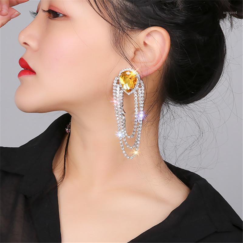 Dangle & Chandelier FYUAN Water Drop Pink Crystal Earrings For Women Bijoux Long Tassel Rhinestone Weddings Banquet Jewelry Gifts1
Dangle & Chandelier FYUAN Water Drop Pink Crystal Earrings For Women Bijoux Long Tassel Rhinestone Weddings Banquet Jewelry Gifts1