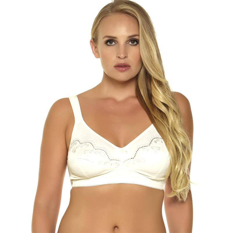 MiaoErSiDai Women Bra Unlined Embroidered Wire Free Big Size Comfortable Underwear For Woman 30-46 B/C/D/DD #8162, Beige
MiaoErSiDai Women Bra Unlined Embroidered Wire Free Big Size Comfortable Underwear For Woman 30-46 B/C/D/DD #8162, Beige