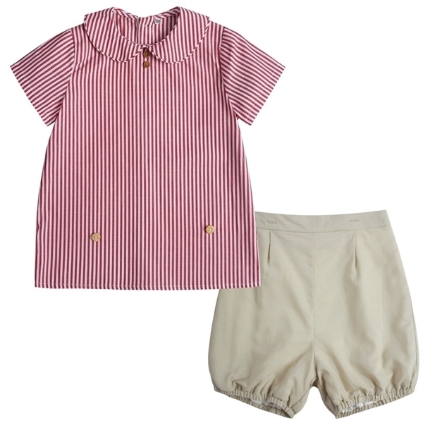 Baby Boy Clothes Set Children Boutique Clothing Suit Infant Cotton Shirt Pants Toddler Boys Spanish Outfits Birthday Party Show Y1105