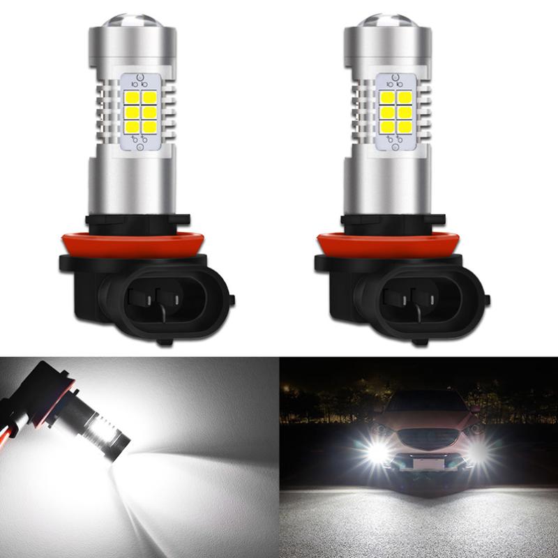 

2Pcs H8 H11 led H4 2 9005 9006 9007 H7 H10 5 3 Fog Lights Bulb 2835SMD 1000LM 6500K White Car Driving Running Lamps DC12V