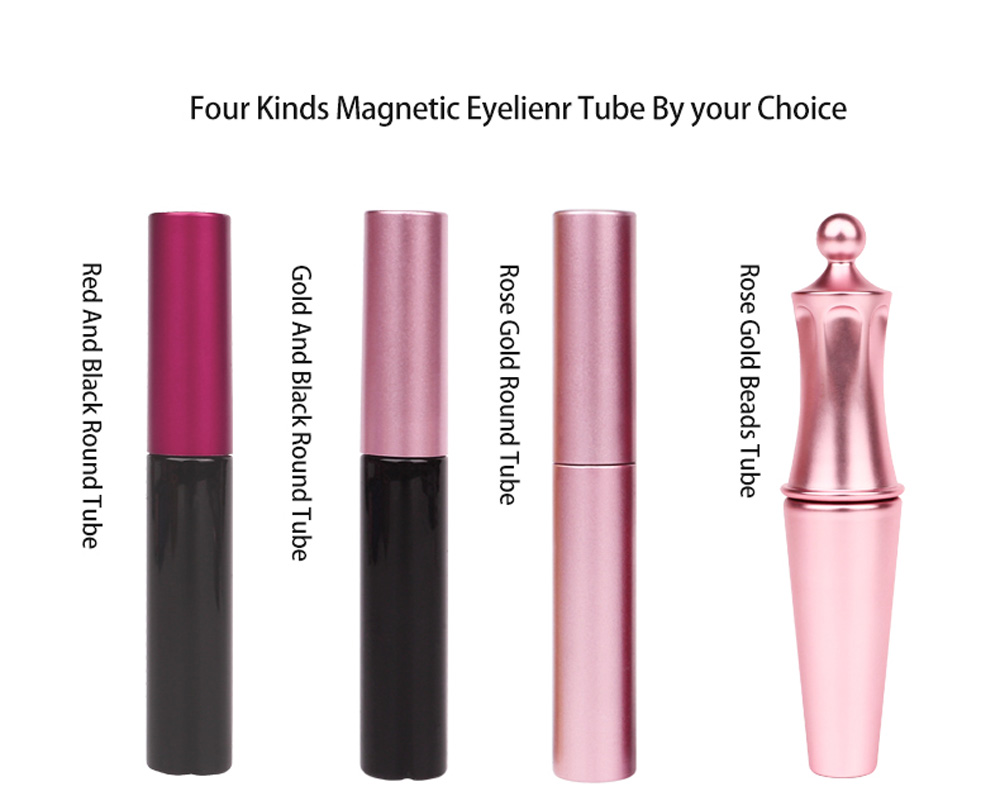 3 Pairs Magnetic Eyelashes False Lashes Liquid Eyeliner Tweezer Eye Makeup Set 3D Magnet Natural Magnetic Eyelashes Reusable No Glue Needed Pestanas M