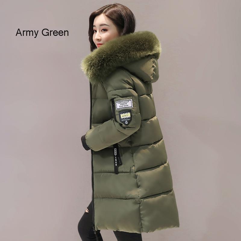 RICORIT Casual Long Thicken Cotton-padded Fur Hooded Parka Women Winter Jackets Female Fashion Warm Outerwear N Parkas 201201
