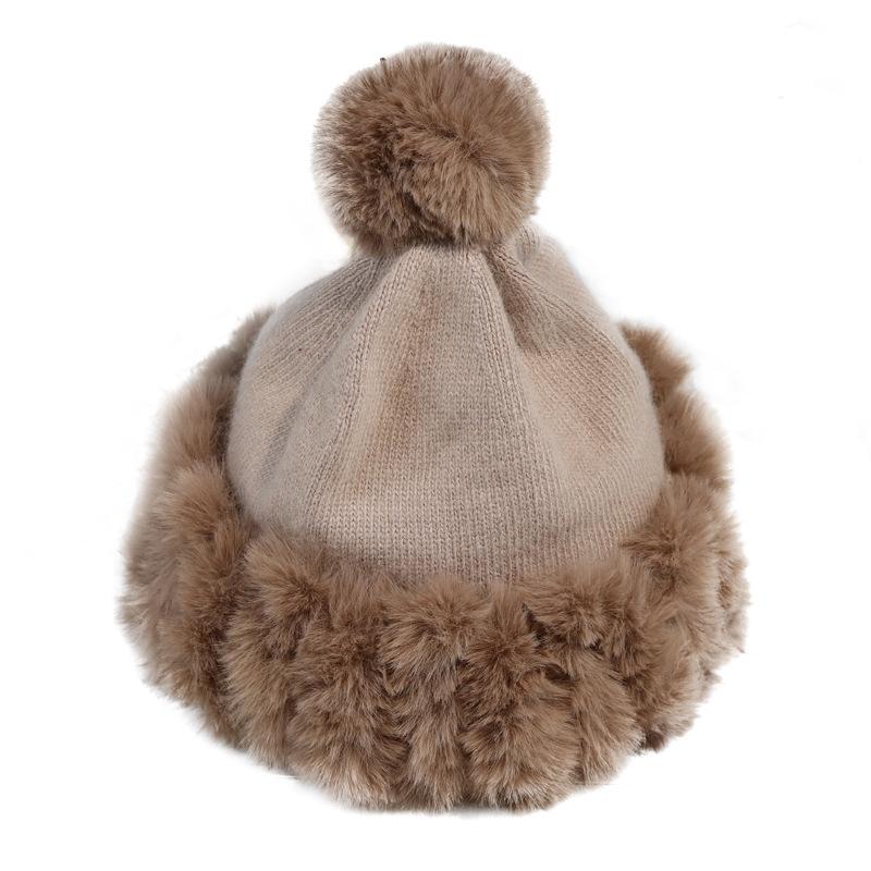 Women Hat Winter Angora Knit Pompom Beanie Real Fur Warm Outdoor Skiing Snow Accessory For Teenagers, White
Women Hat Winter Angora Knit Pompom Beanie Real Fur Warm Outdoor Skiing Snow Accessory For Teenagers, White