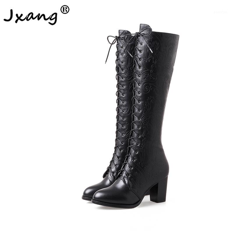 JXANG 2020 black cowhide platform high-heeled shoes ladies winter fashion simple zipper round head warm boots1, Browr
JXANG 2020 black cowhide platform high-heeled shoes ladies winter fashion simple zipper round head warm boots1, Browr