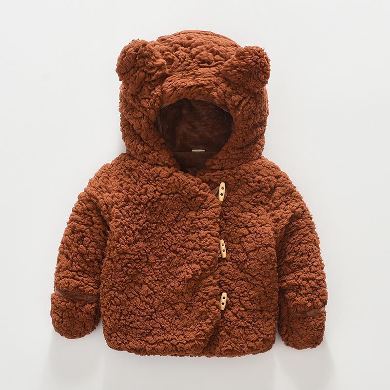 Winter Warmly Add Wool Jacket New Clothing for Baby Girls Boys Coat Solid Hooded Jacket Autumn Kid Outerwear Children Clothes1, Pink
Winter Warmly Add Wool Jacket New Clothing for Baby Girls Boys Coat Solid Hooded Jacket Autumn Kid Outerwear Children Clothes1, Pink