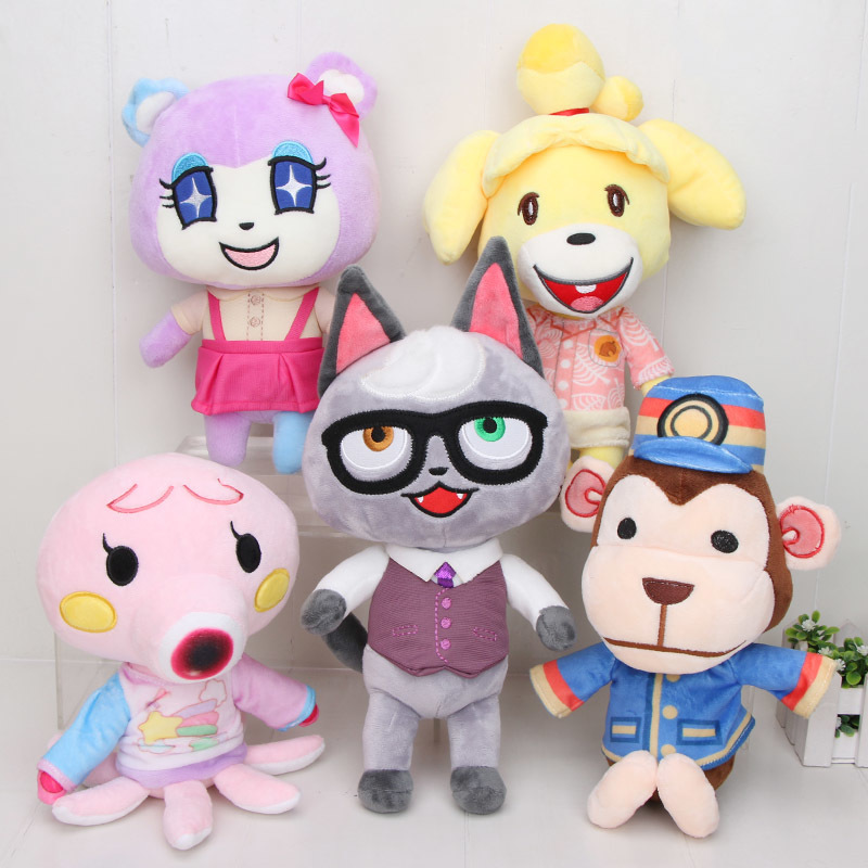 25-28cm Animal Crossing Plush Toy Cartoon Raymond Marshal Judy Tasha Tom Nook Marina Chrissy Flora Bunnie isabelle plush toys LJ201126