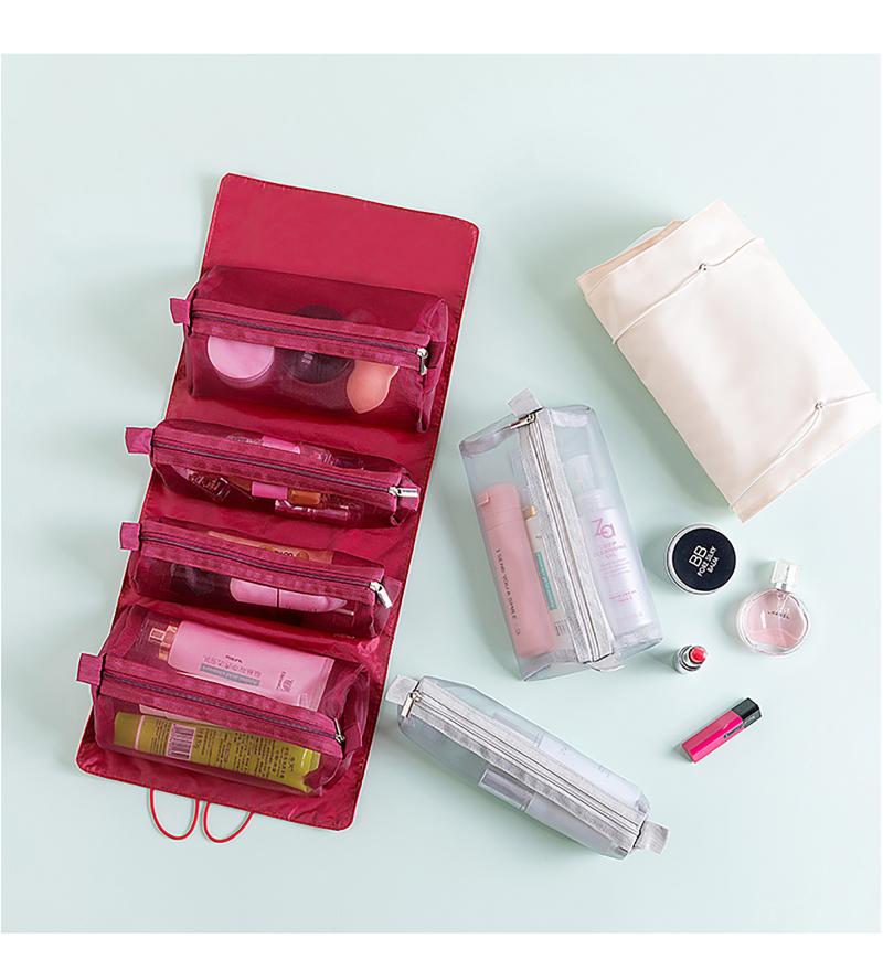 2021 New Large Capacity Folding Portable Cosmetic Bag Mesh Toiletry Bag Storage 4-Room Travel Portable Inner Zipper Make-Up Bags, Red
2021 New Large Capacity Folding Portable Cosmetic Bag Mesh Toiletry Bag Storage 4-Room Travel Portable Inner Zipper Make-Up Bags, Red