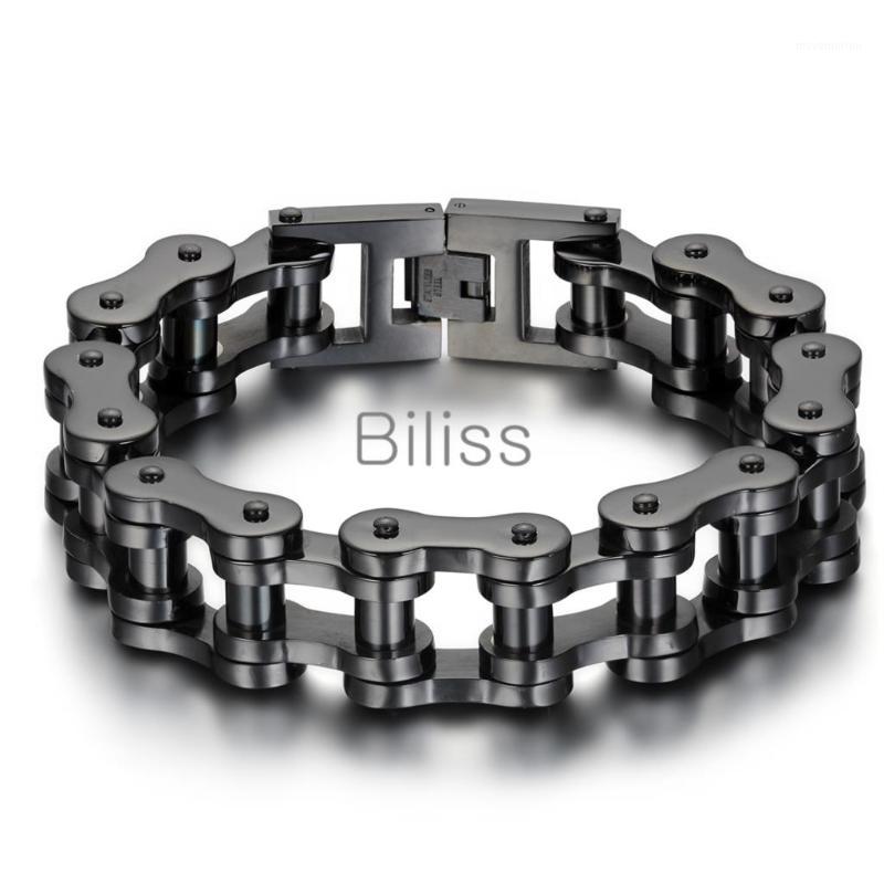 Black/Silver Heavy Wide Stainless Steel Bracelet 23cm*18mm Men Biker Bicycle Motorcycle Chain Men's Bracelets Mens Bangles1
Black/Silver Heavy Wide Stainless Steel Bracelet 23cm*18mm Men Biker Bicycle Motorcycle Chain Men's Bracelets Mens Bangles1