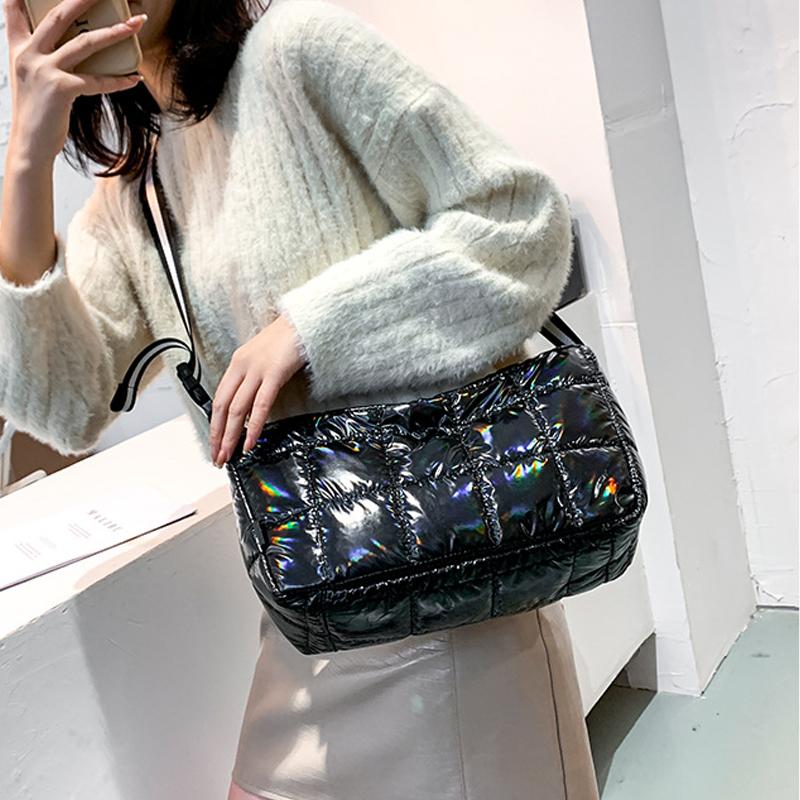 Down Cotton Women Shoulder Bags Designer Space Pad Cotton Feather Bag Lady Large Capacity Totes Casual Wide Strap Crossbody Bag, Black
Down Cotton Women Shoulder Bags Designer Space Pad Cotton Feather Bag Lady Large Capacity Totes Casual Wide Strap Crossbody Bag, Black