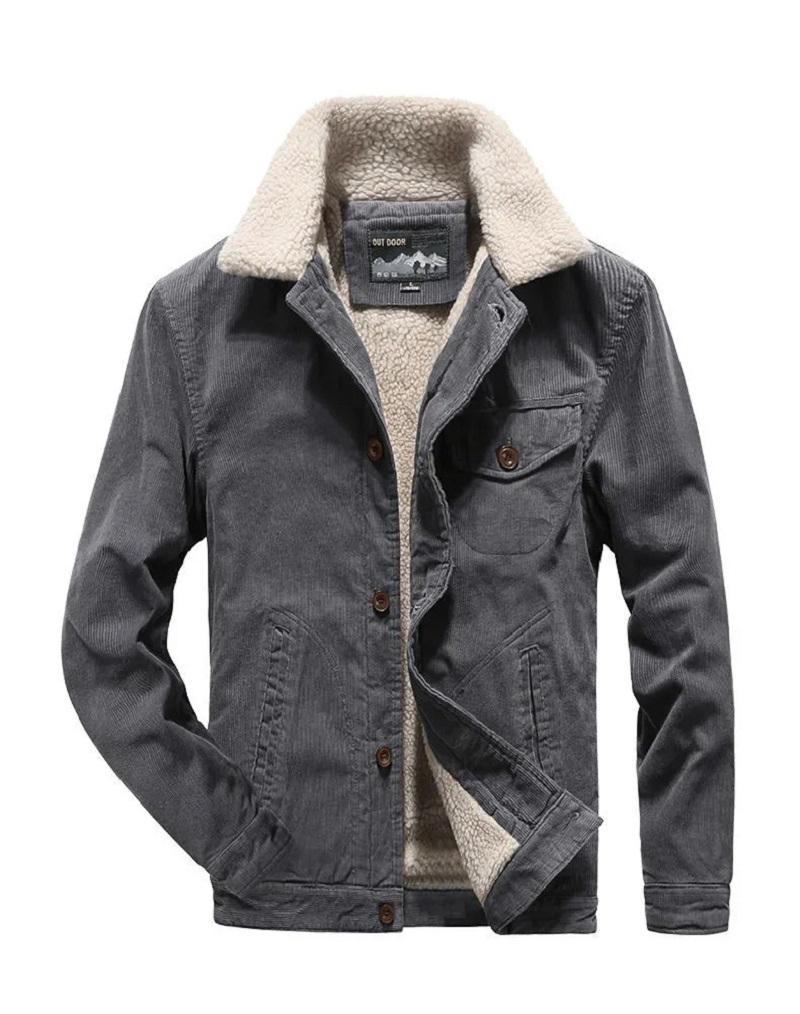 New Men'S Jacket Winter Plus Velvet Thick Cotton Coat Lamb Wool Warm Corduroy Jacket Middle-Aged Men'S, Khaki
New Men'S Jacket Winter Plus Velvet Thick Cotton Coat Lamb Wool Warm Corduroy Jacket Middle-Aged Men'S, Khaki