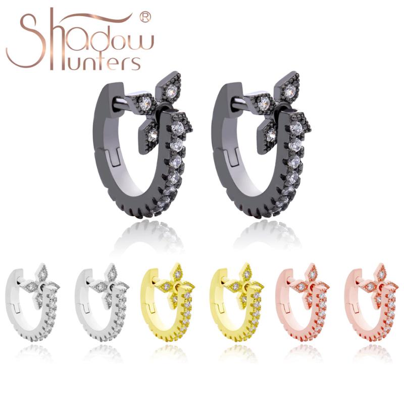 SHADOWHUNTERS Rotatable Cross Earrings Silver sterling 925 Windmill Huggies Hoop Earrings Detachable For Women Creative Jewelry
SHADOWHUNTERS Rotatable Cross Earrings Silver sterling 925 Windmill Huggies Hoop Earrings Detachable For Women Creative Jewelry