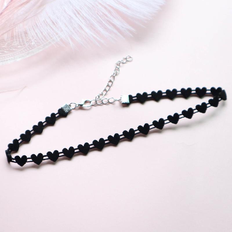 Harajuku Black Heart Velvet Choker Necklaces for Women Girls Rope Chain Necklace Collares Short Clavicle Neck Jewelry Gifts FS66
Harajuku Black Heart Velvet Choker Necklaces for Women Girls Rope Chain Necklace Collares Short Clavicle Neck Jewelry Gifts FS66