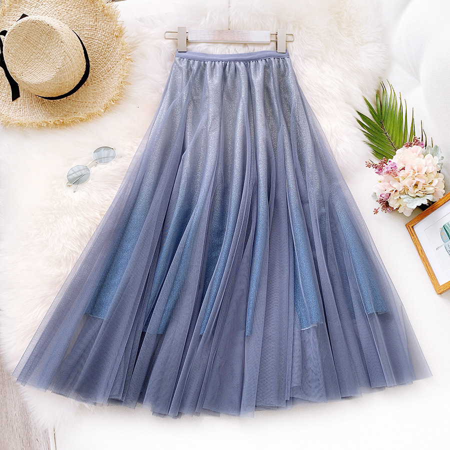 2021 New Maxi Tulle Women for Spring Summer Korean Ladies Blue Black Gradient High Waist Long Pleated Skirt Female X7ra
2021 New Maxi Tulle Women for Spring Summer Korean Ladies Blue Black Gradient High Waist Long Pleated Skirt Female X7ra