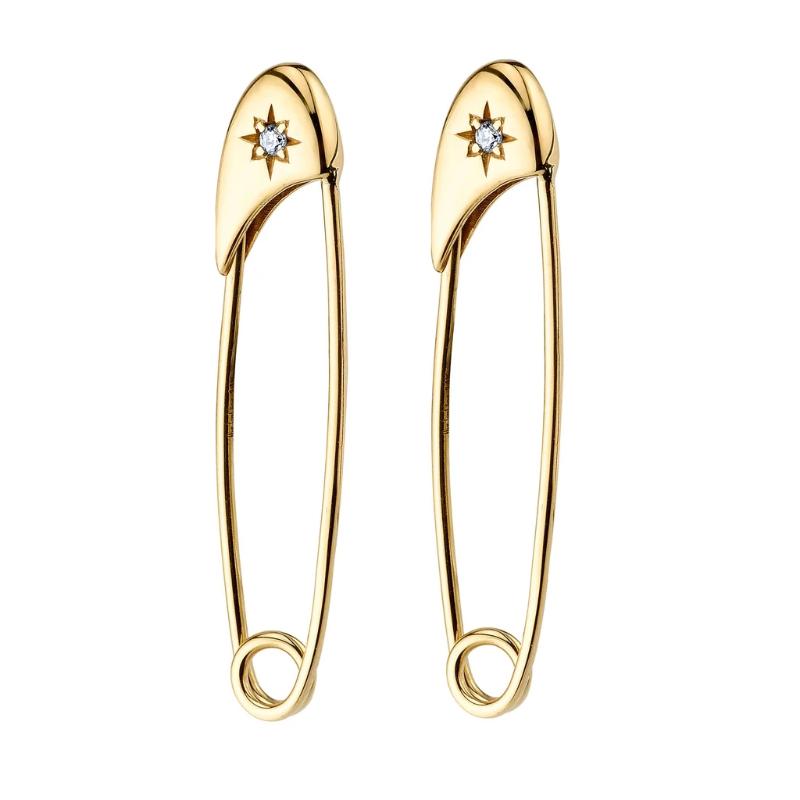 New Design Hip Hop Safety Pin Stud Earrings for Women Punk Gothic Gold Crystal CZ Star Earring Female Korean Jewelry Gift
New Design Hip Hop Safety Pin Stud Earrings for Women Punk Gothic Gold Crystal CZ Star Earring Female Korean Jewelry Gift