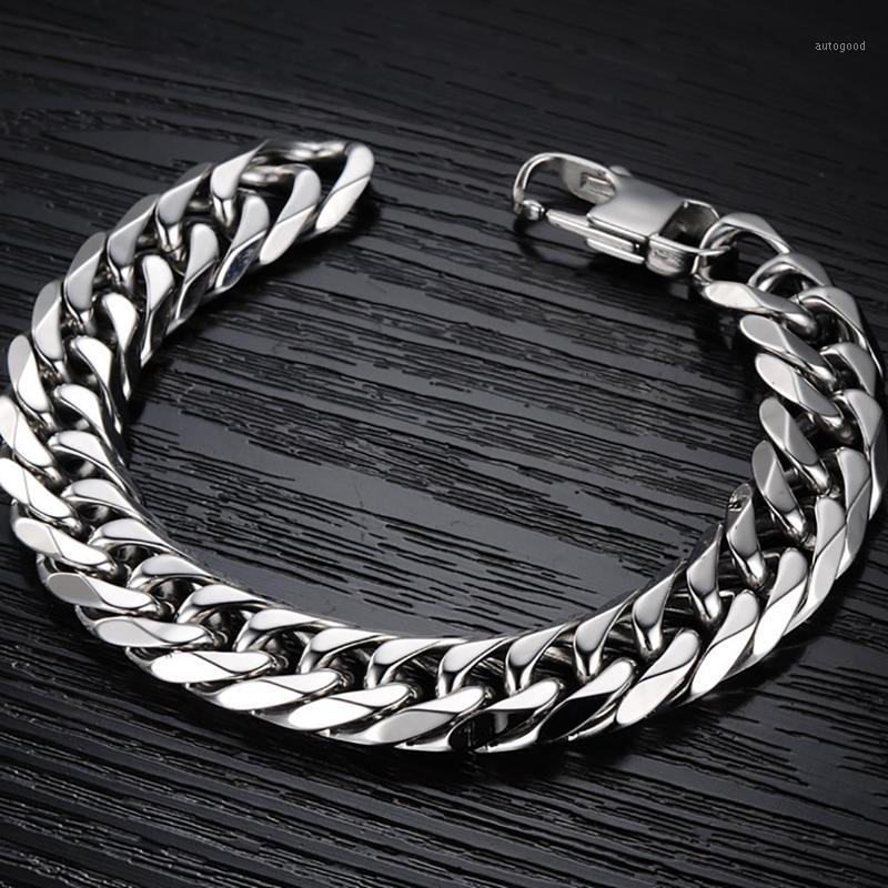 Charm Bracelets Men's Bracelet Titanium Stainless Steel Heavy Punk Rock Style Bangle Couple Party Jewelry Gifts Chain1
Charm Bracelets Men's Bracelet Titanium Stainless Steel Heavy Punk Rock Style Bangle Couple Party Jewelry Gifts Chain1