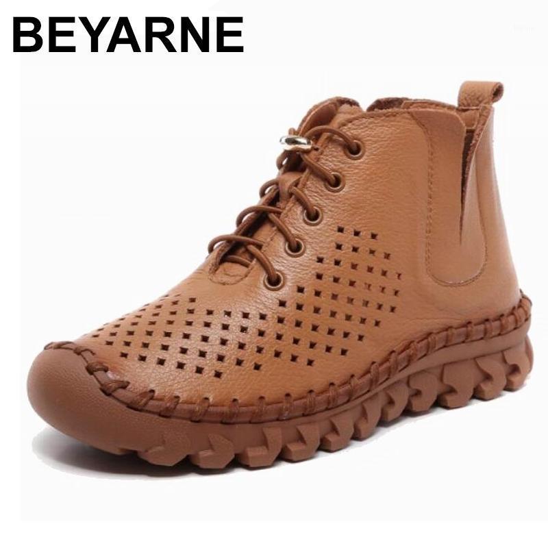 BEYARNE Genuine Leather Hollow Out Breathable Summer Women Sandals Boots Handmade Spring Autumn Fashion Soft Flat Ankle Boots1, Black
BEYARNE Genuine Leather Hollow Out Breathable Summer Women Sandals Boots Handmade Spring Autumn Fashion Soft Flat Ankle Boots1, Black