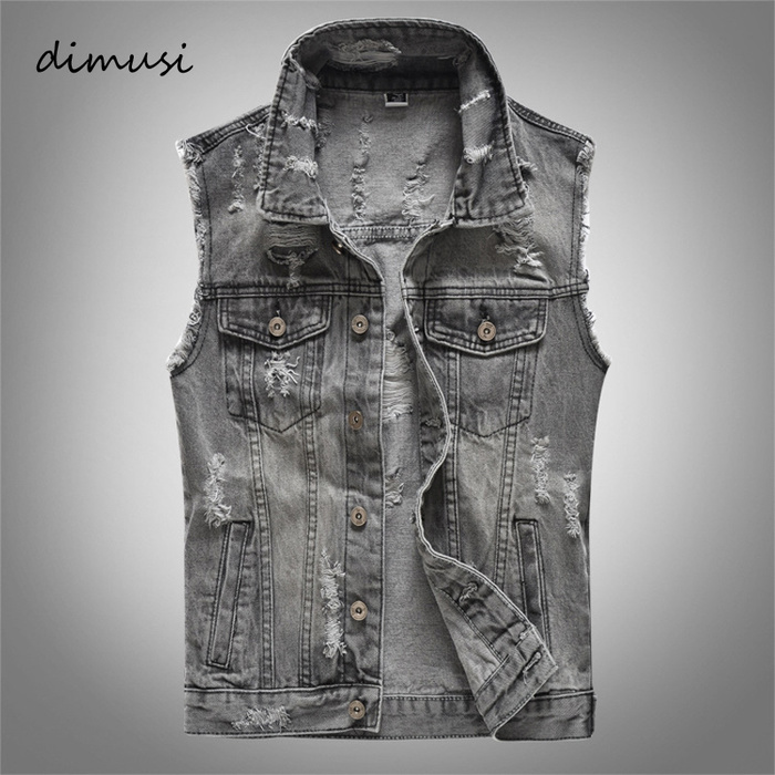 Spring Autumn Vintage Design Mens Denim Vest Male Sleeveless Jackets Men Ripped Hole Jean Waistcoats Clothing 5XL, Grey
Spring Autumn Vintage Design Mens Denim Vest Male Sleeveless Jackets Men Ripped Hole Jean Waistcoats Clothing 5XL, Grey