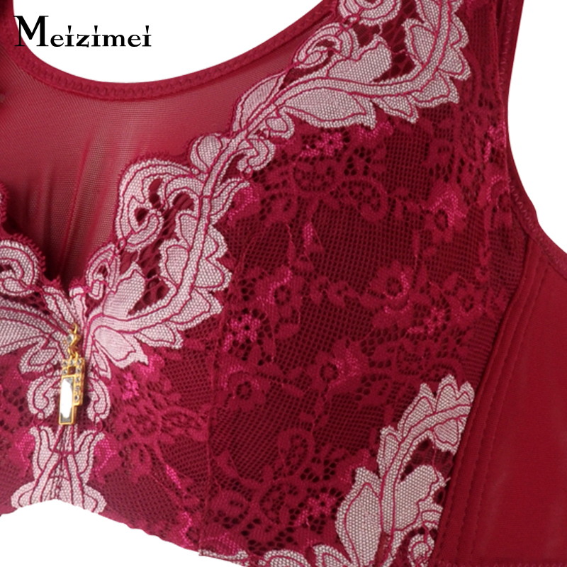 For Meizimei Women's Bras Bra Super Push Up Minimizer Plus Big Large Size Bralette Sexy Lingerie Gather Underwear Brassiere 2