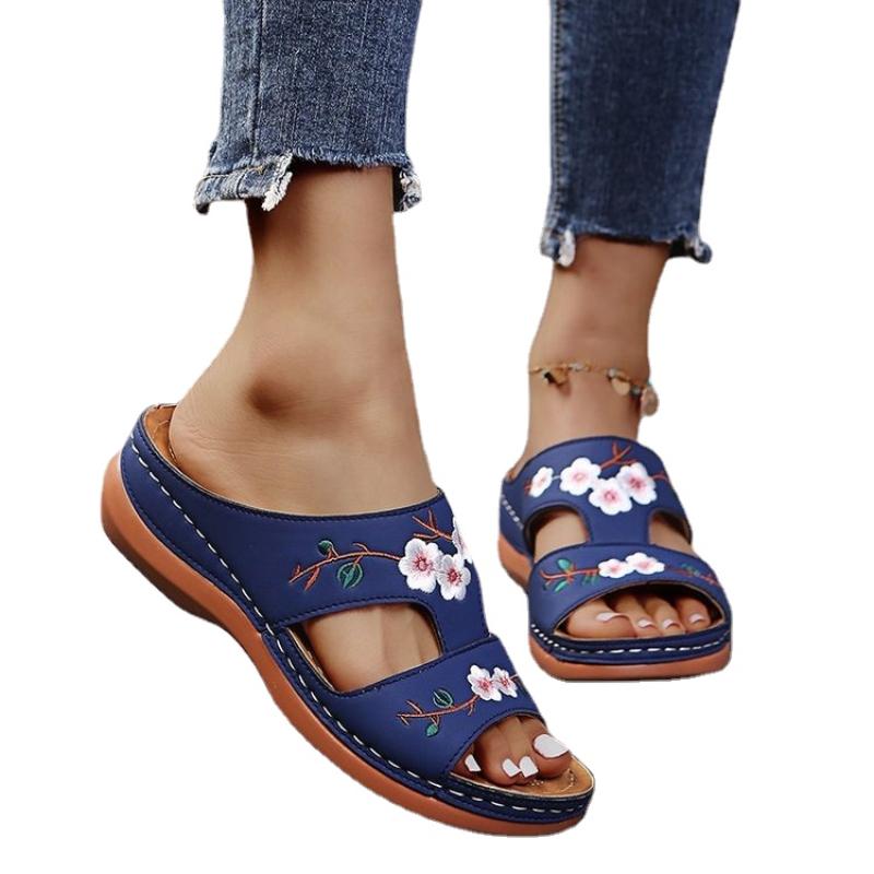 Sandals Women Casual Comfortable Soft Slippers Embroider Flower Colorful Ethnic Flat Platform Open Toe Outdoor Beach Shoes, Black
Sandals Women Casual Comfortable Soft Slippers Embroider Flower Colorful Ethnic Flat Platform Open Toe Outdoor Beach Shoes, Black