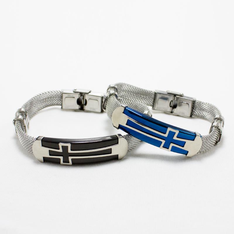 Vintage Cross Bracelet Men's Charm Jewelry Religious Bracelet Stainless Steel Clasp Net Band
Vintage Cross Bracelet Men's Charm Jewelry Religious Bracelet Stainless Steel Clasp Net Band
