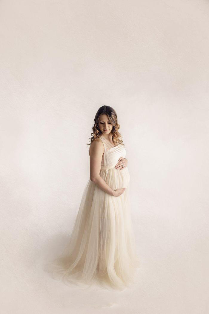 New Arrival Tulle Maternity Dresses Women Sexy Kimono Pregnant Party Sleepwear Jackets Custom Made Bathrobe Sheer Nightgown Robes