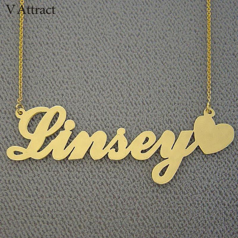 V Attract Personalized Name Necklace Heart Choker Custom Gold Chain Nameplate Erkek Kolye Best Friends Gift Wedding Jewelry BFF
V Attract Personalized Name Necklace Heart Choker Custom Gold Chain Nameplate Erkek Kolye Best Friends Gift Wedding Jewelry BFF