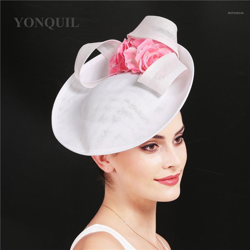 White Formal Lady Fascinator Race Big Hat Fedora With Flower Decor Elegant Ladies Women Headpiece With Headband Chapeau1
White Formal Lady Fascinator Race Big Hat Fedora With Flower Decor Elegant Ladies Women Headpiece With Headband Chapeau1