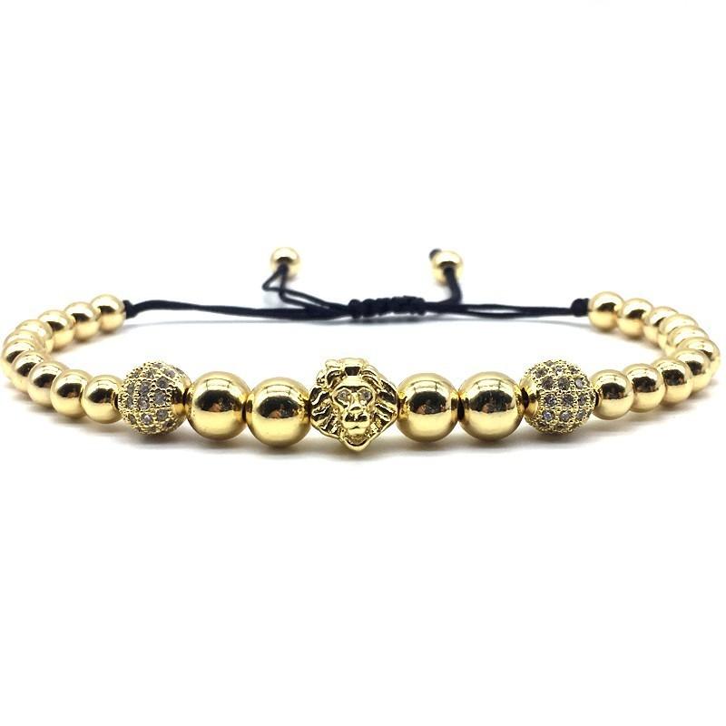 2020 Fashion New Lion Men Bracelet Handmade Adjustable Pave Cubic Zircon Ball Beads Charm Bracelet For Men Jewelry Gift
2020 Fashion New Lion Men Bracelet Handmade Adjustable Pave Cubic Zircon Ball Beads Charm Bracelet For Men Jewelry Gift