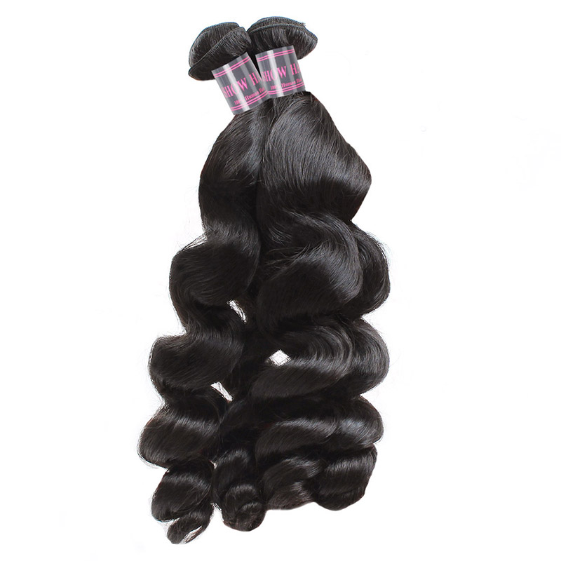 Ishow Loose Deep Brazilian Body Virgin Extensions Peruvian Human Hair Bundles Afro Kinky Curly Water Wefts Weave for Women All Ages 8-28inch Jet Black